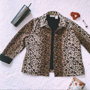 👑Host Pick👑Vintage Fleece Cheetah Print Jacket